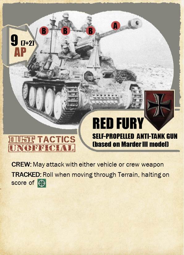 Captured RED FURY based on Marder III